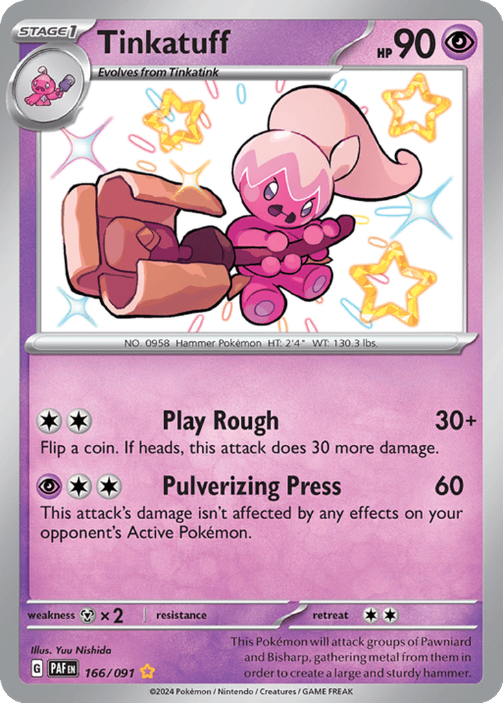 tinkatuff pokemon card 217/193 Tinkatuff PSA 10 main image 1