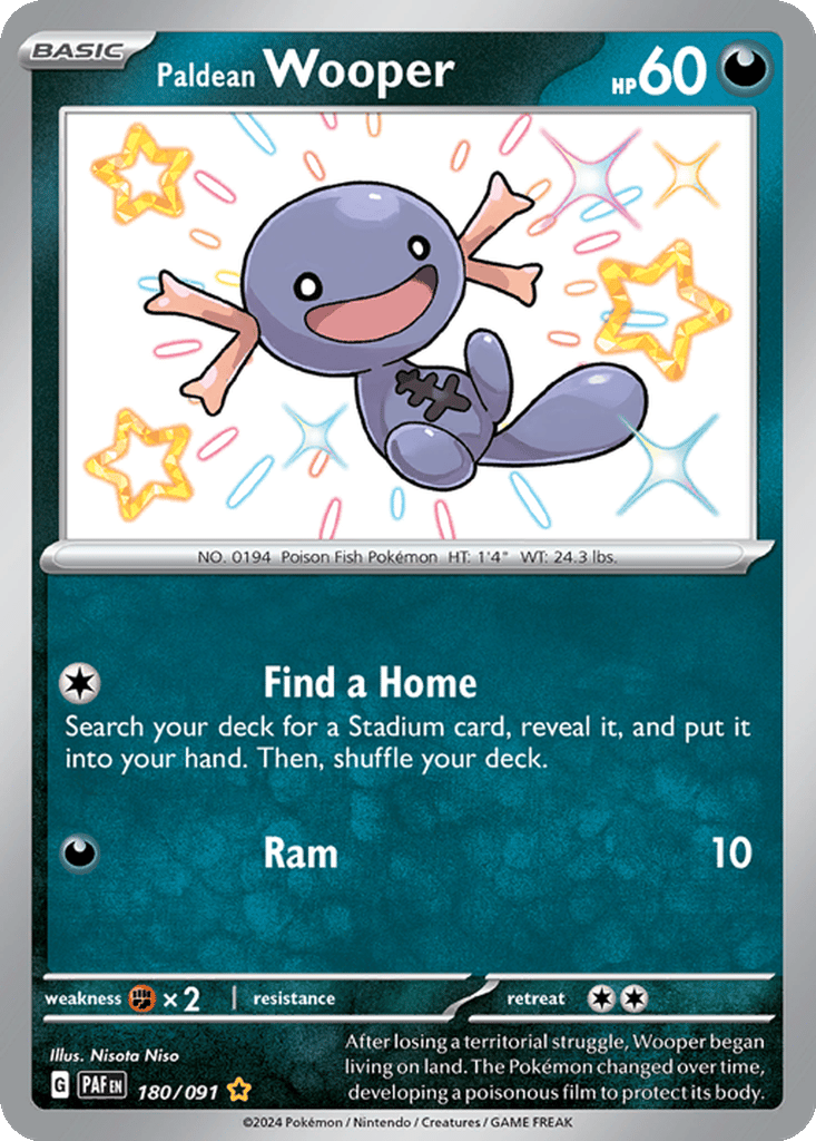 Paldean Wooper card