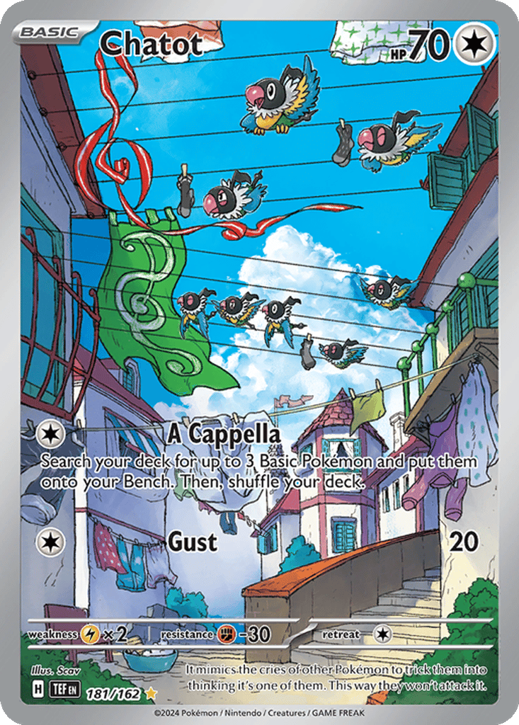 pokemon card chatot TCG - s3a - 057/076 (C) Mint / near mint condition trading card Chatot Cards | Dex -