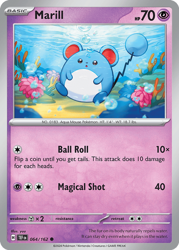 marill full art pokemon card Urza's Saga Draft Booster Box Display main image 1