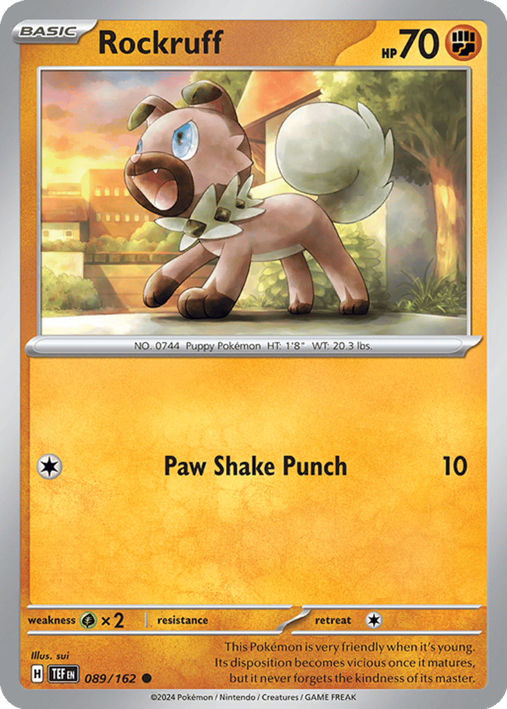 pokemon card rockruff Rockruff -Single Card main image 1