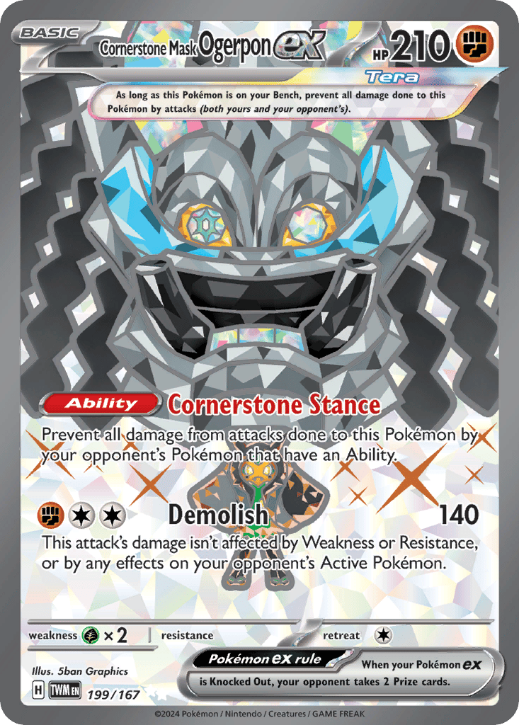 Cornerstone Mask Ogerpon ex card