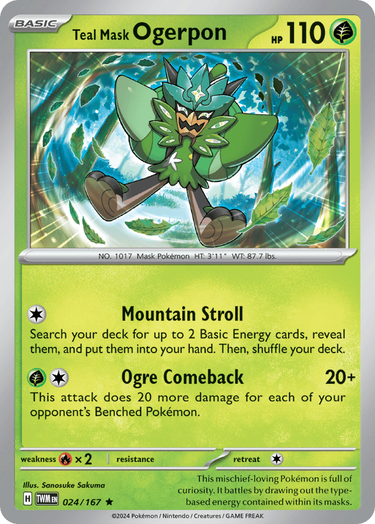 Teal Mask Ogerpon card