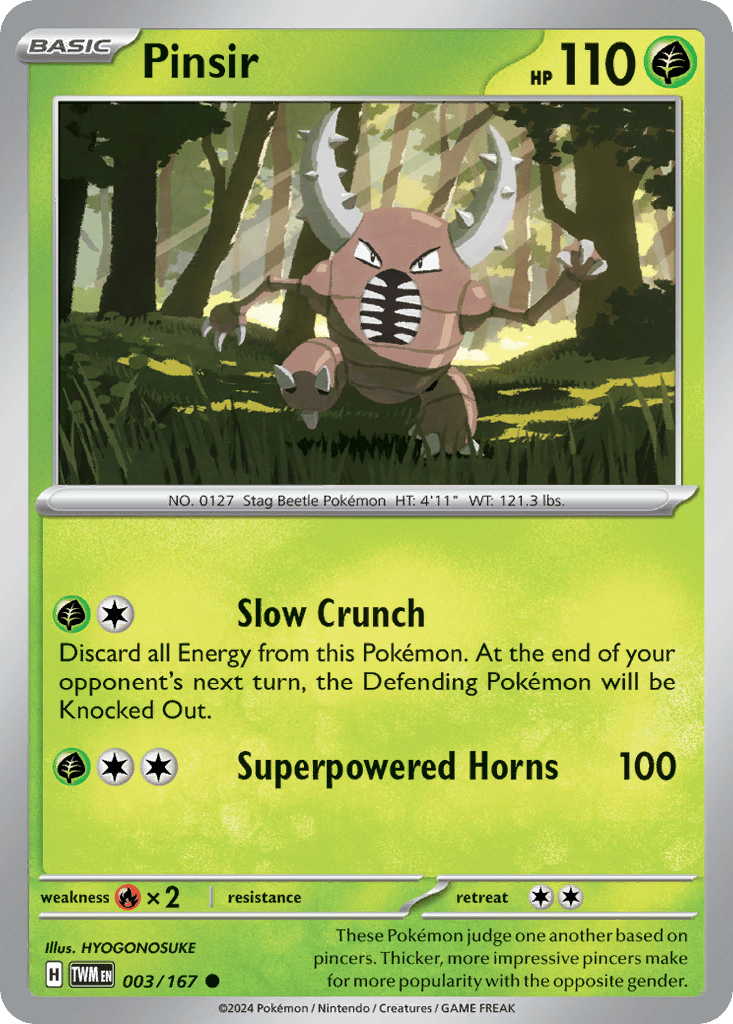 Pinsir card