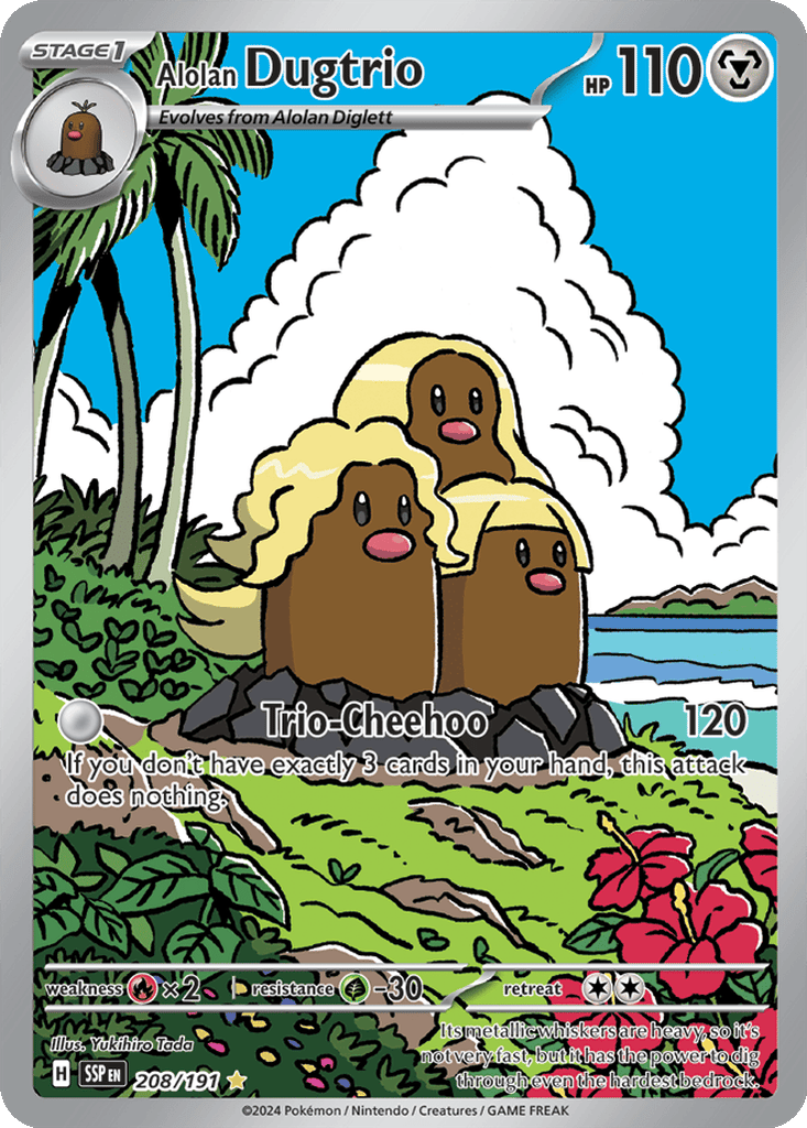 Alolan Dugtrio card