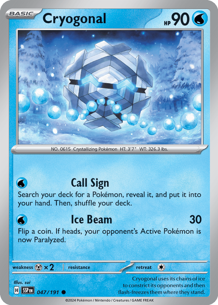 Cryogonal card