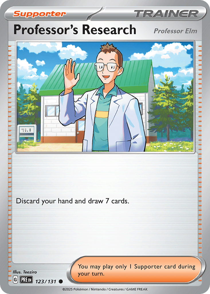 Professor's Research (Professor Elm) card