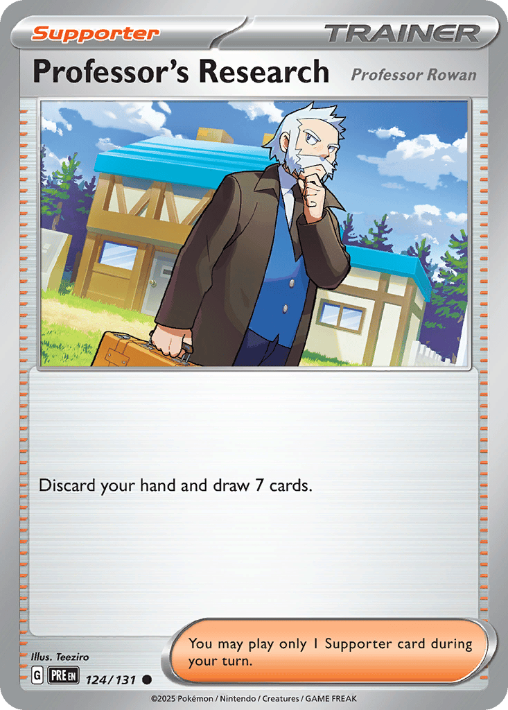 Professor's Research (Professor Rowan) card