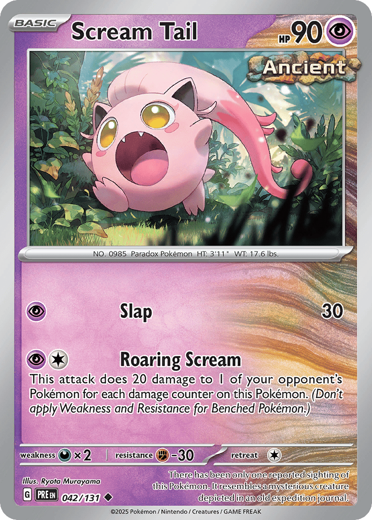 Scream Tail card