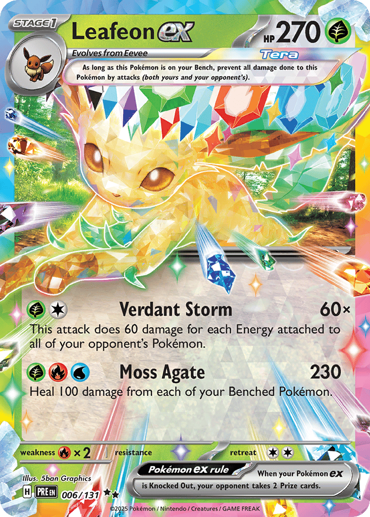 Leafeon ex card