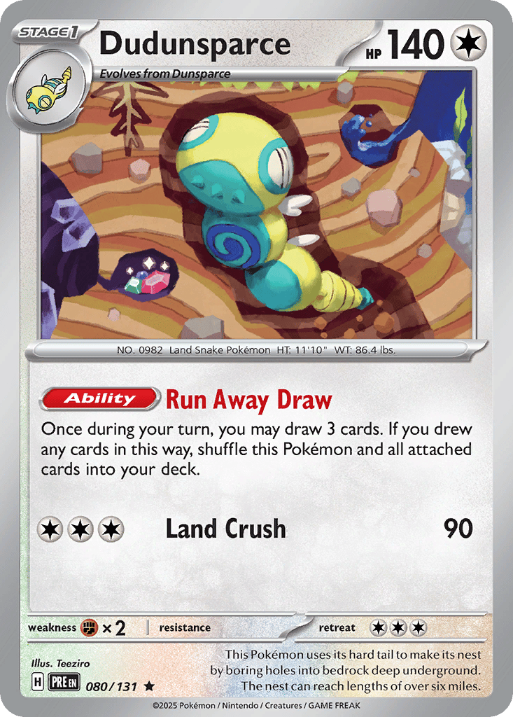 Dudunsparce card