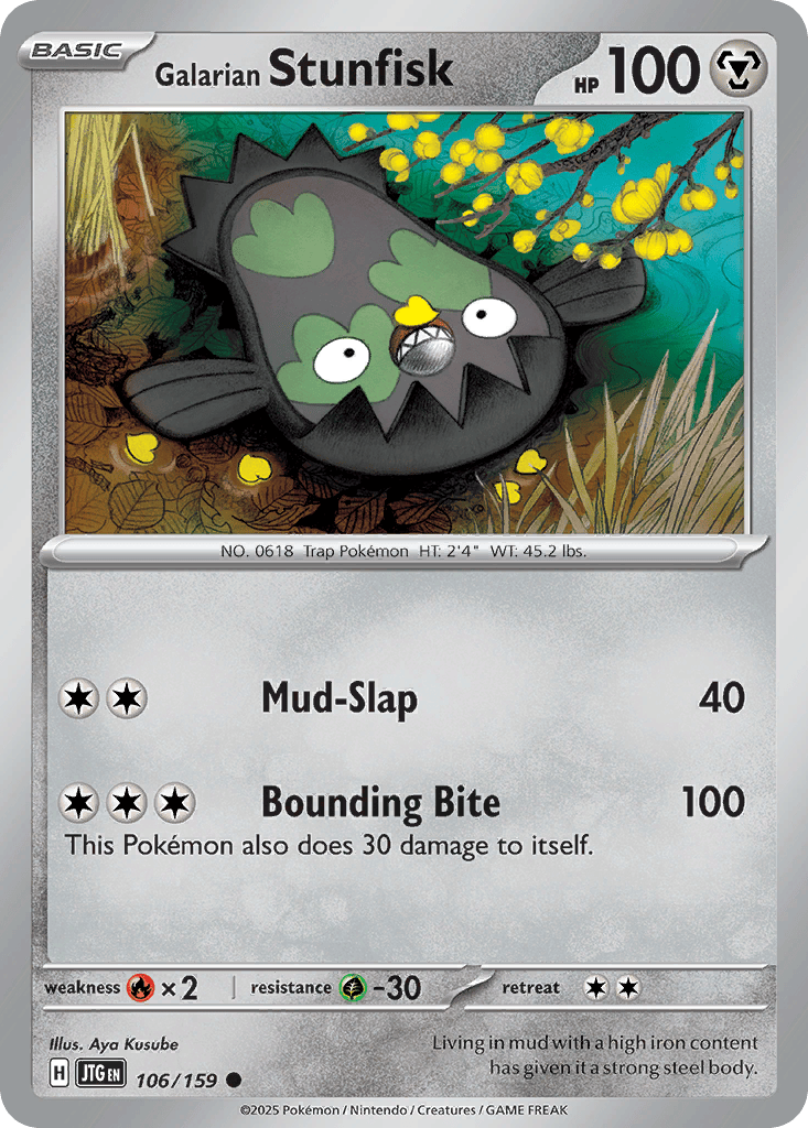 Galarian Stunfisk card