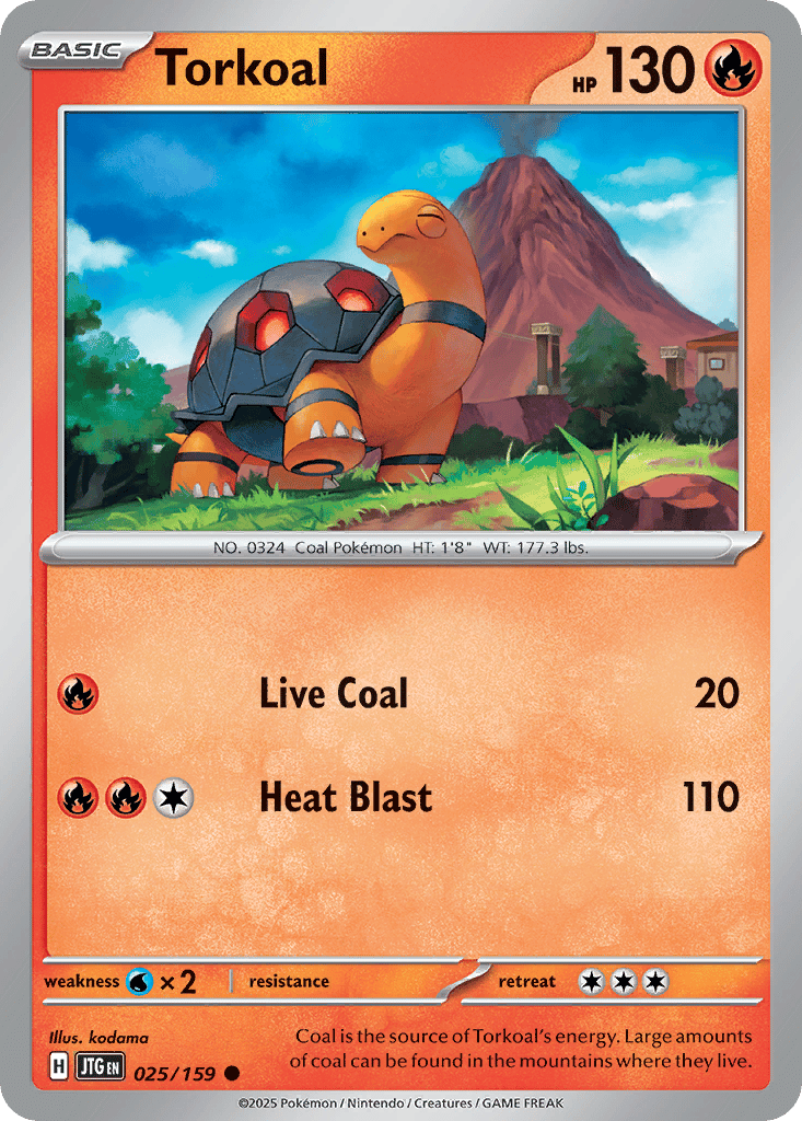 torkoal v pokemon card Torkoal - 069/066 - SV5a: Crimson Haze [ART RARE] [Near Mint] main image 0