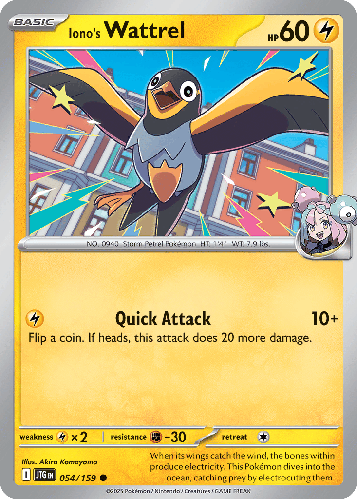 Iono's Wattrel card