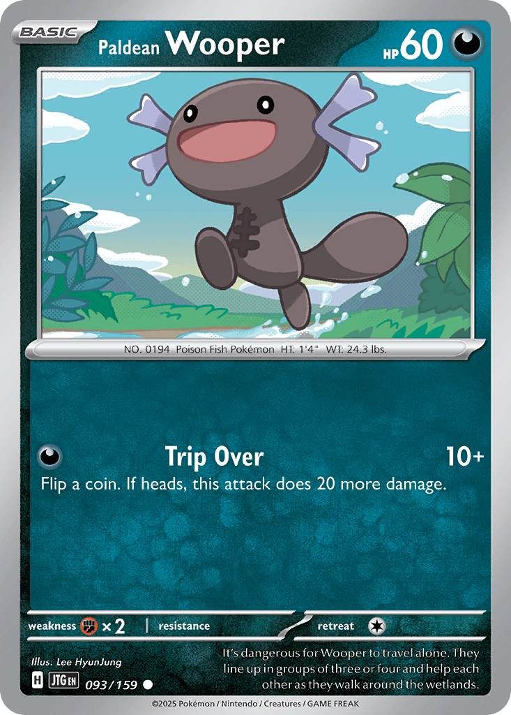 Paldean Wooper card