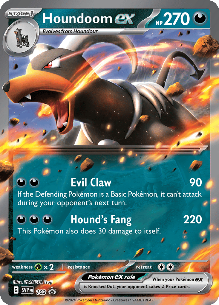 Houndoom ex card