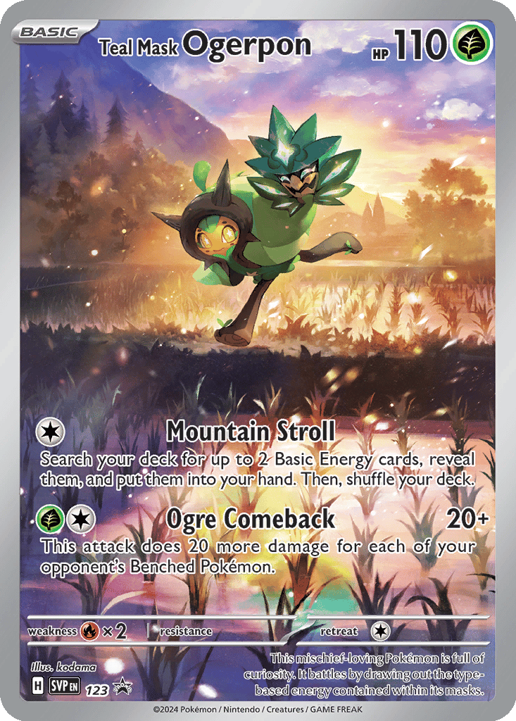 Teal Mask Ogerpon card