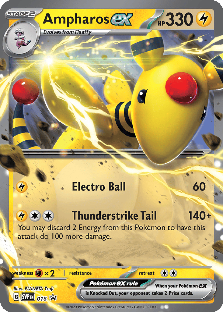 Ampharos ex card