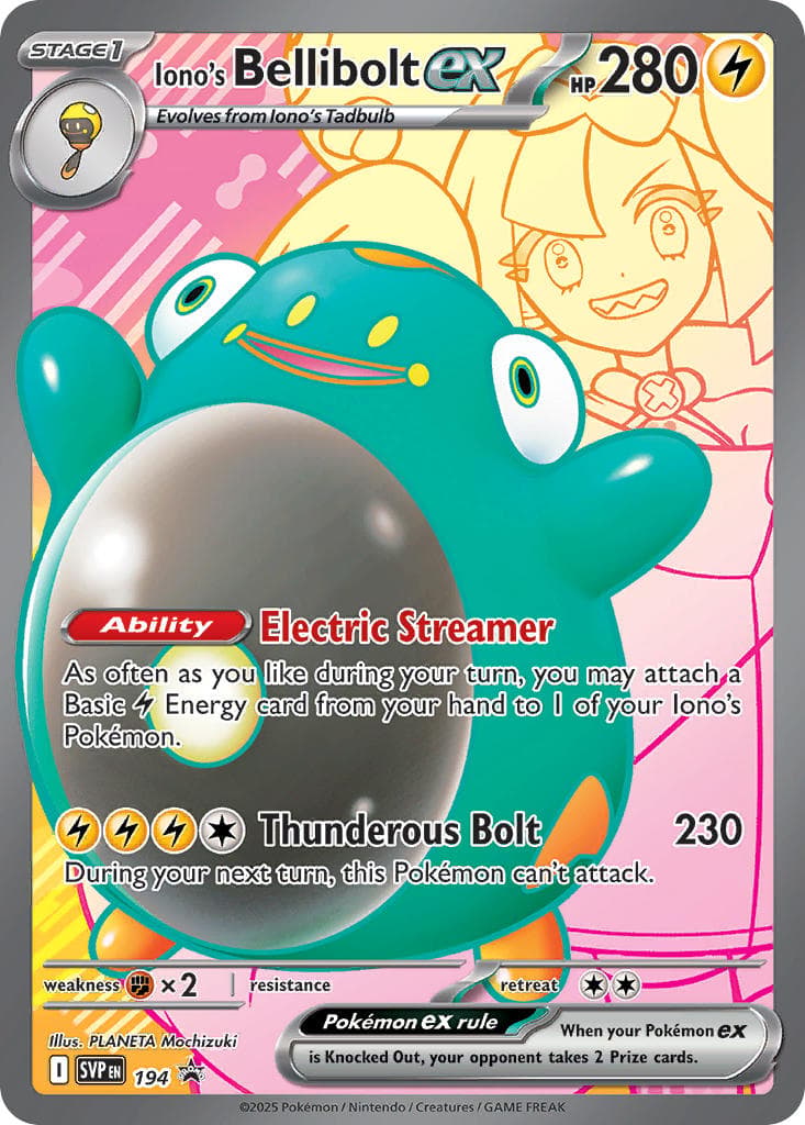 Iono's Bellibolt ex card