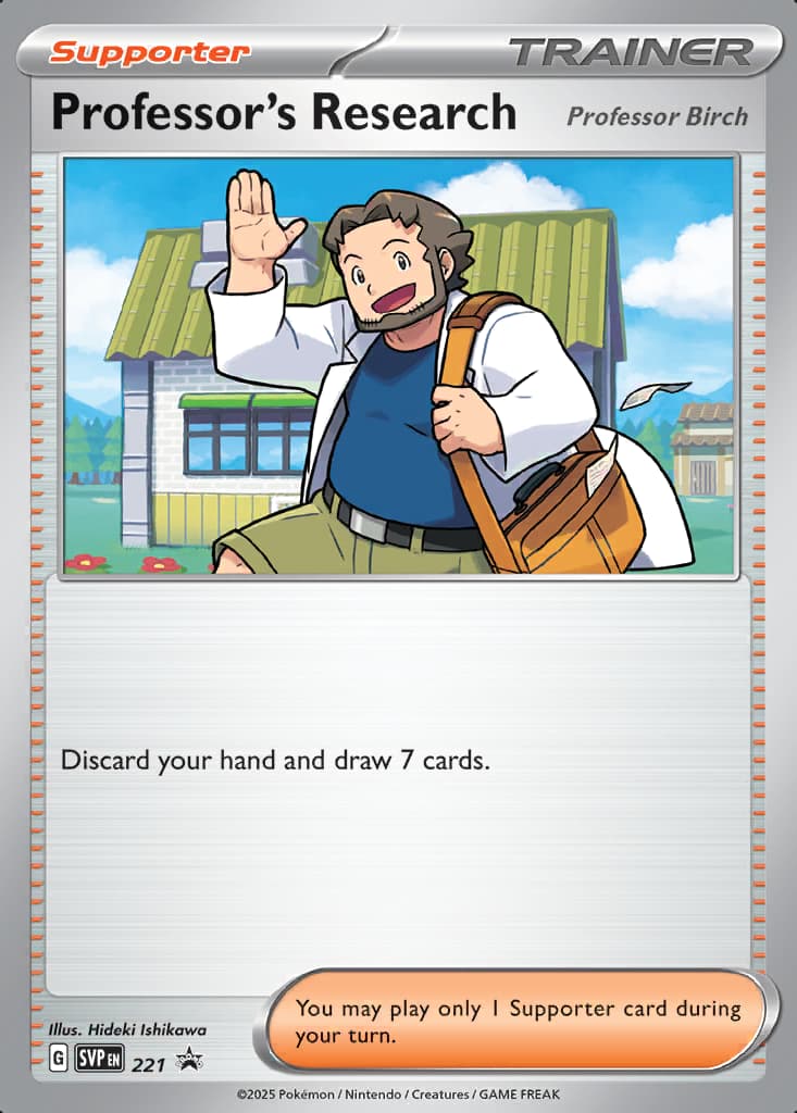 Professor's Research (Professor Birch) card