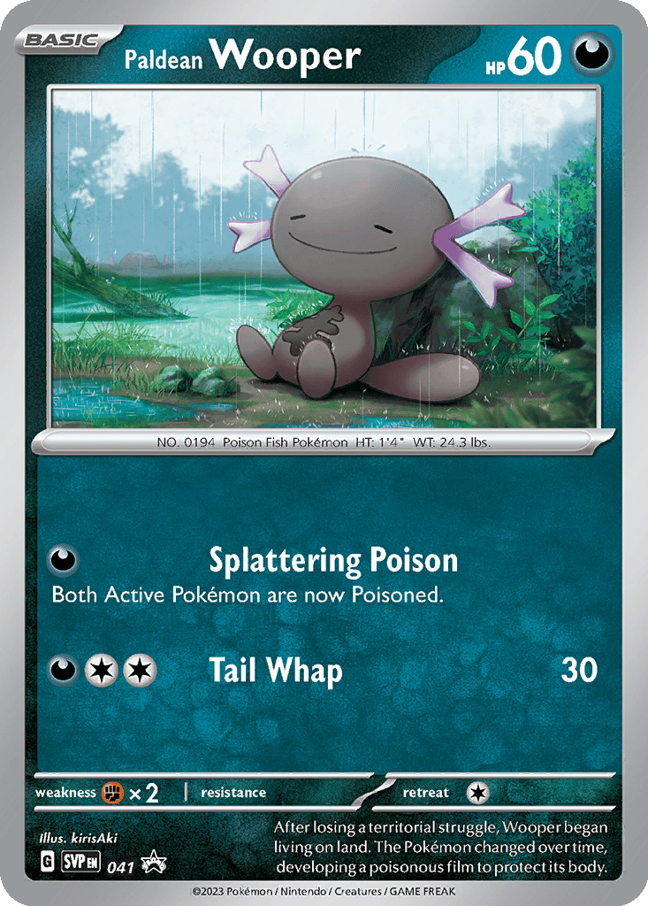 Paldean Wooper card