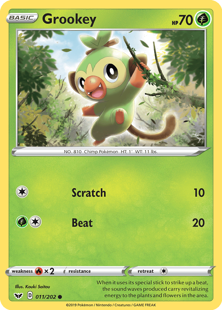 shiny grookey pokemon card Grookey 01/24 - Special Card main image 0