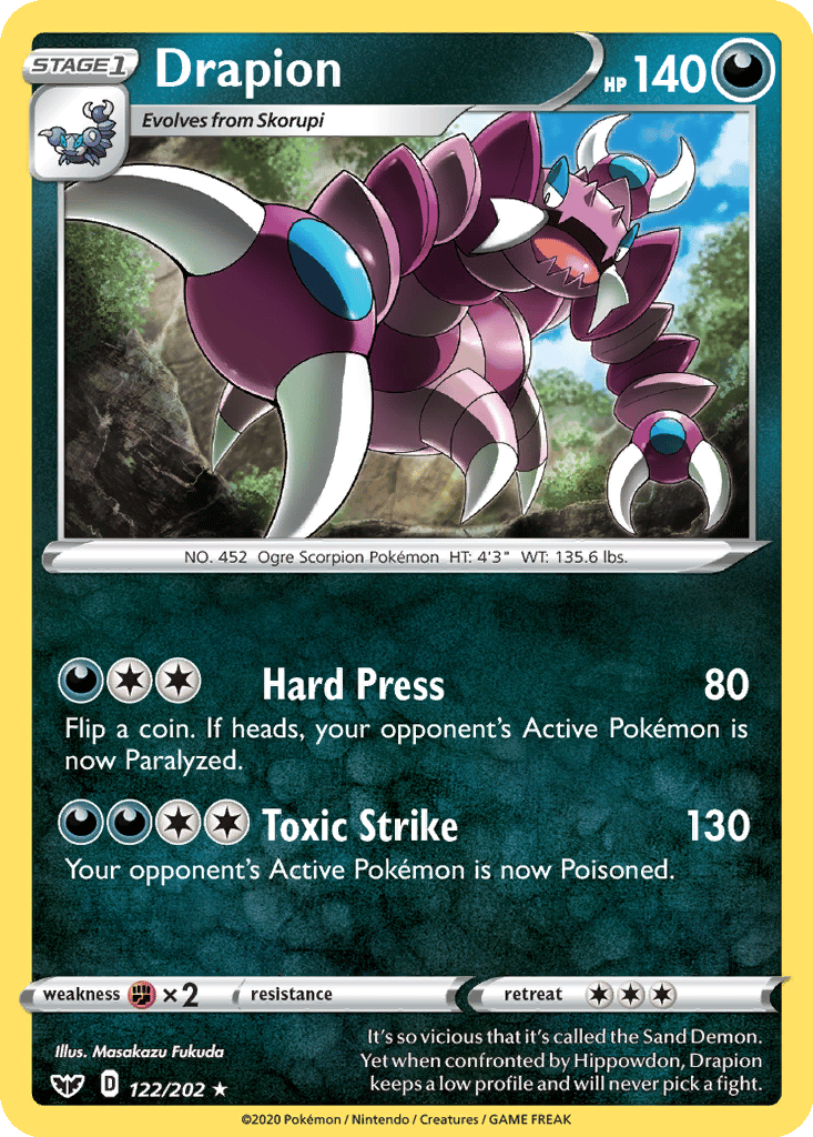 Drapion Cards | Dex - for TCG Collectors