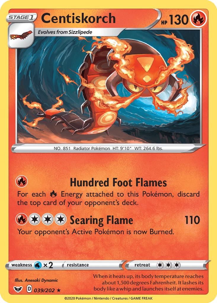 Centiskorch card