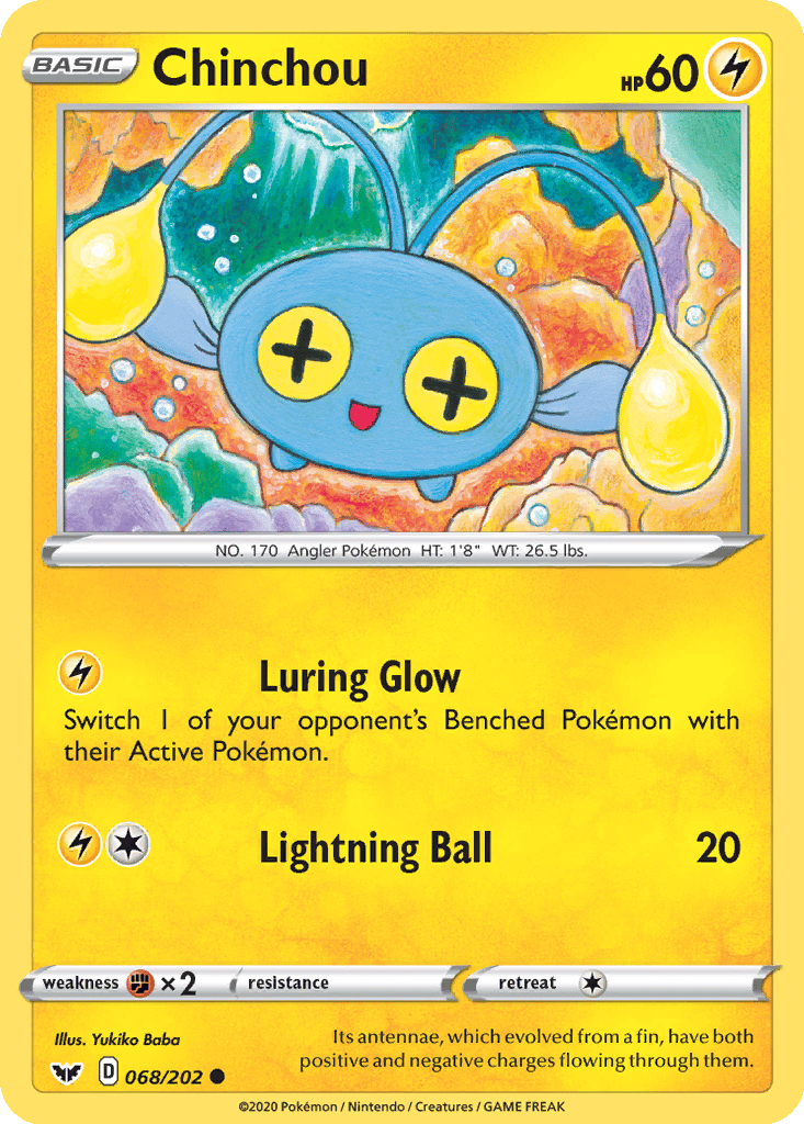 chinchou pokemon card value Chinchou (87/146) [Diamond & Pearl: Legends Awakened] main image 0