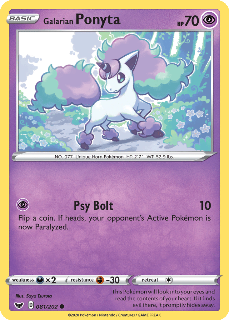 Galarian Ponyta card