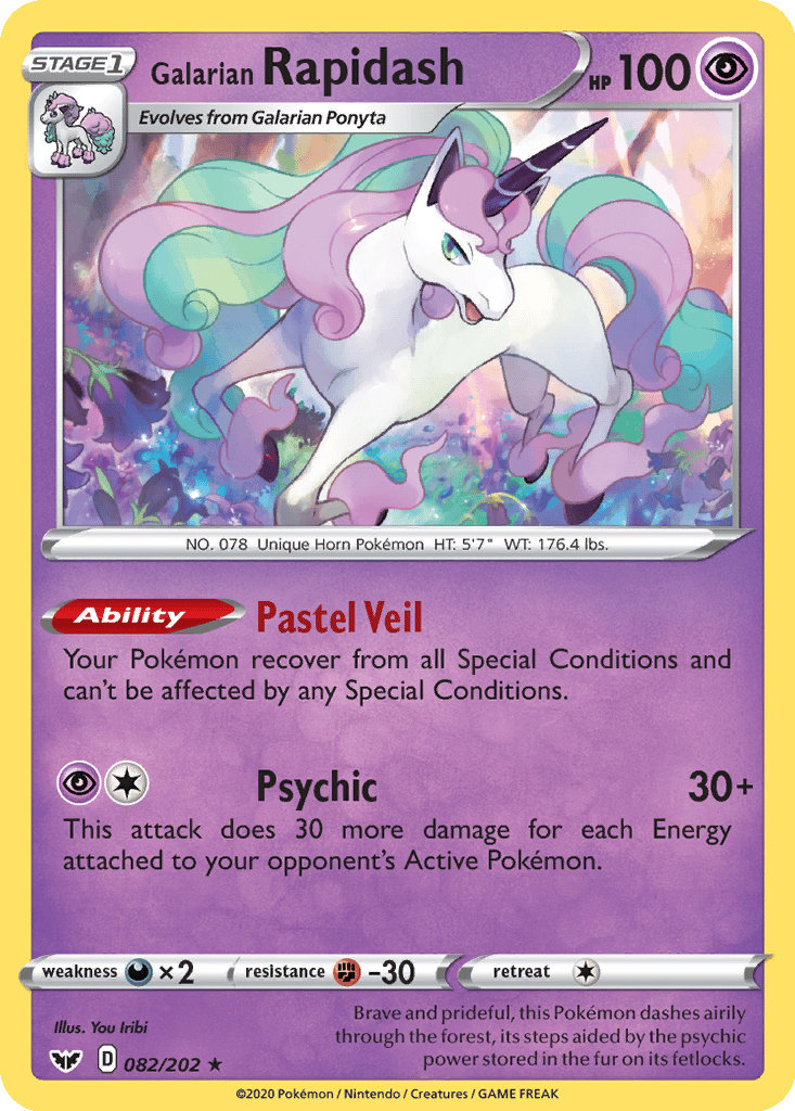 Galarian Rapidash card