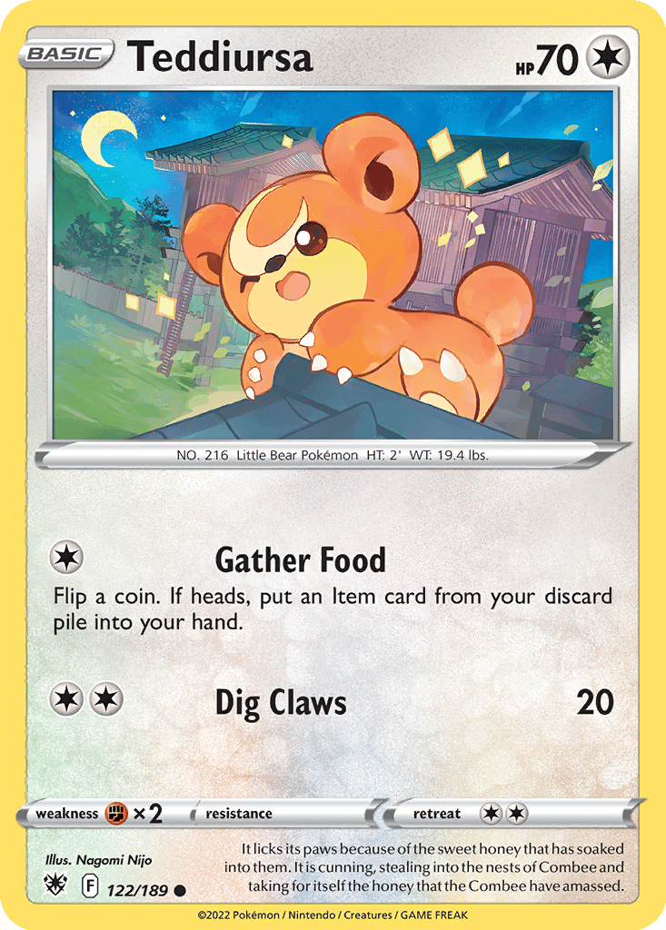 Teddiursa card