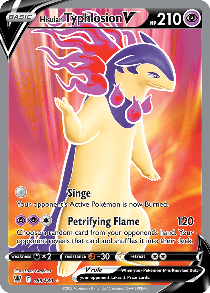 Hisuian Typhlosion V card