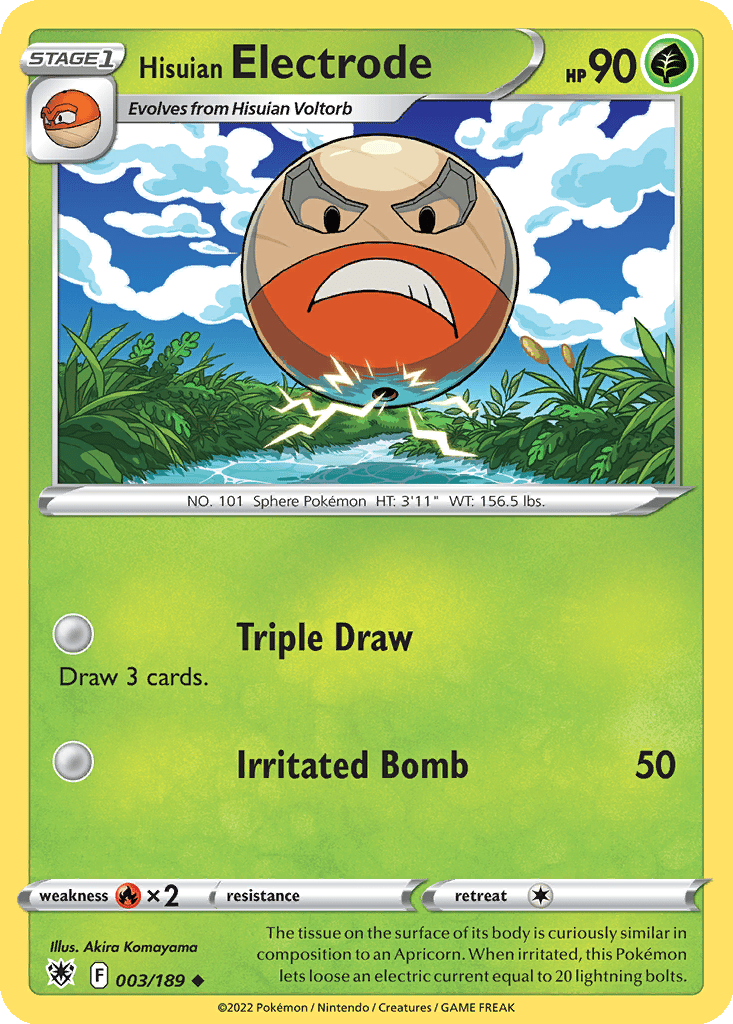 Hisuian Electrode card