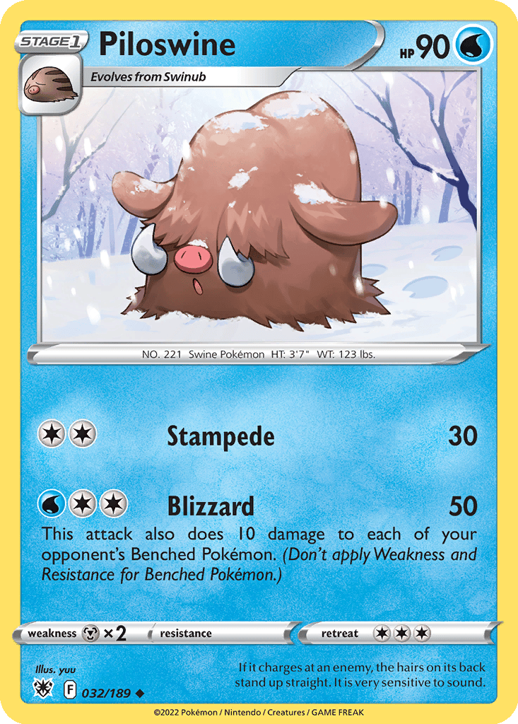 Piloswine card