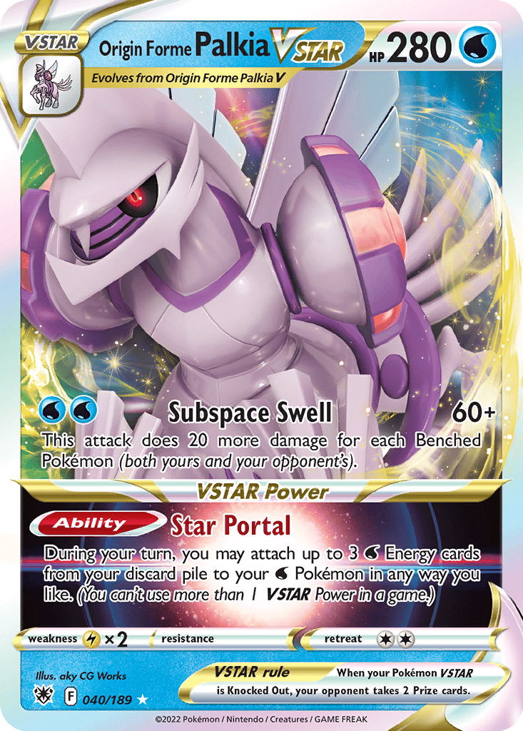Origin Forme Palkia VSTAR card