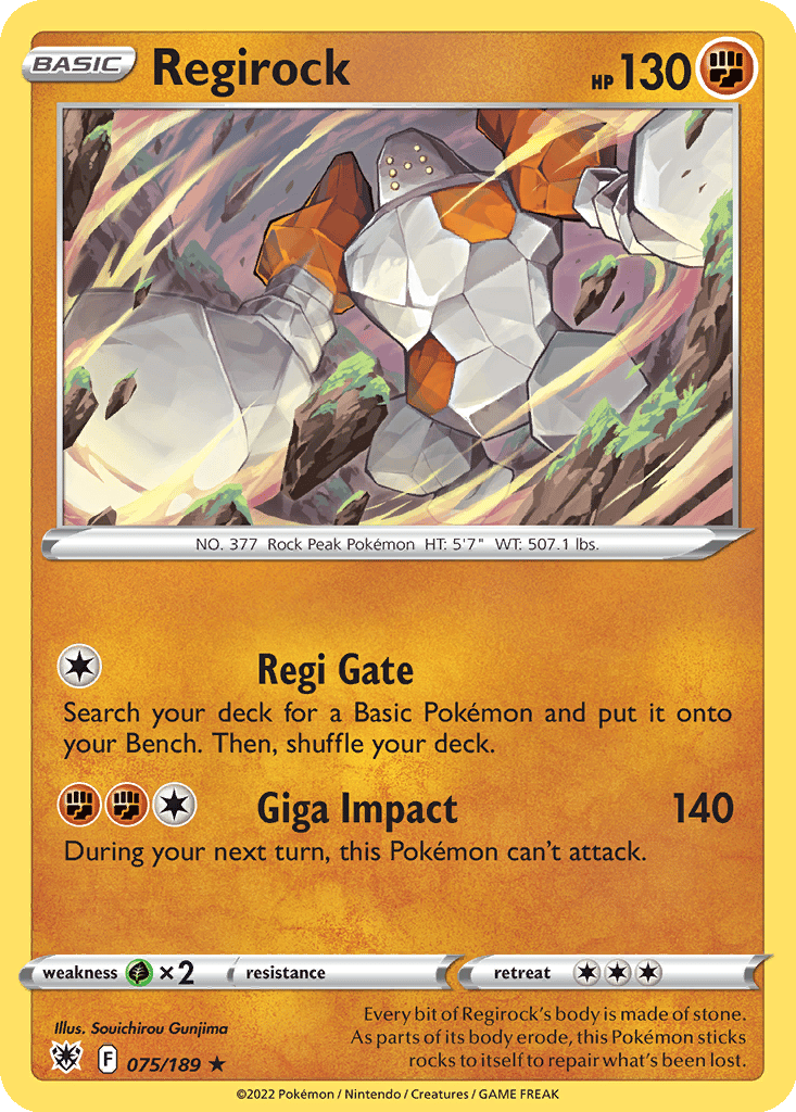 Regirock card