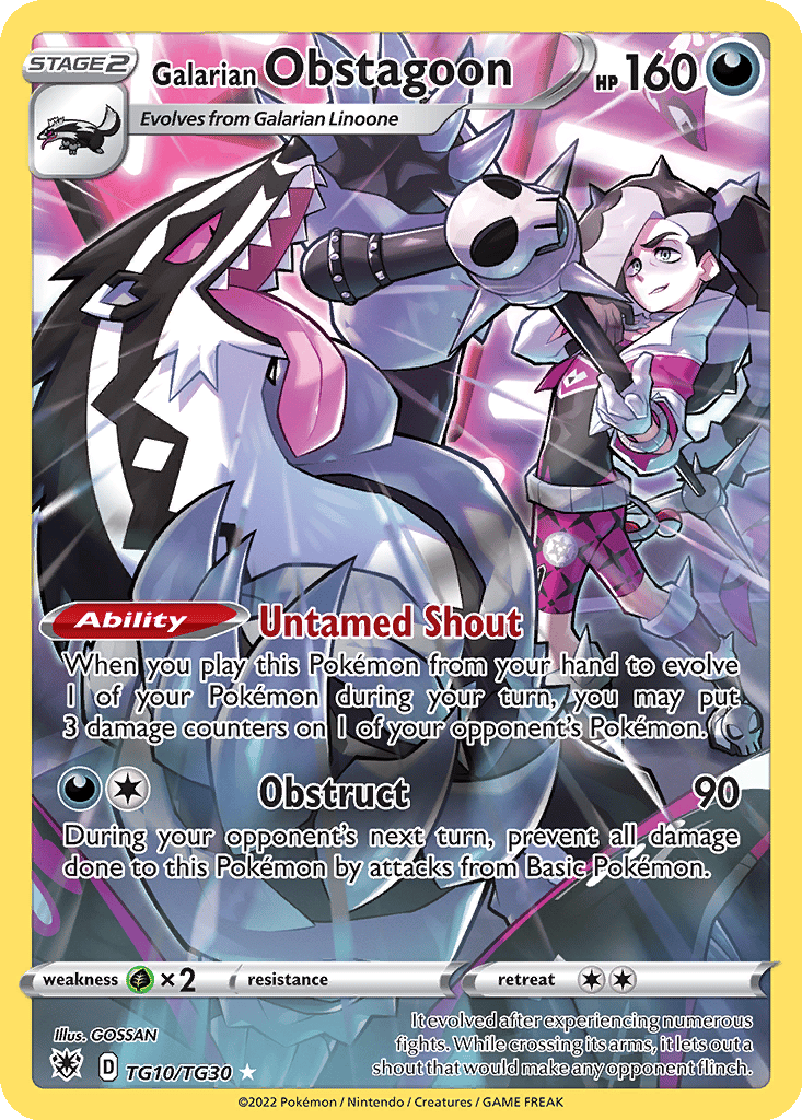 Galarian Obstagoon card
