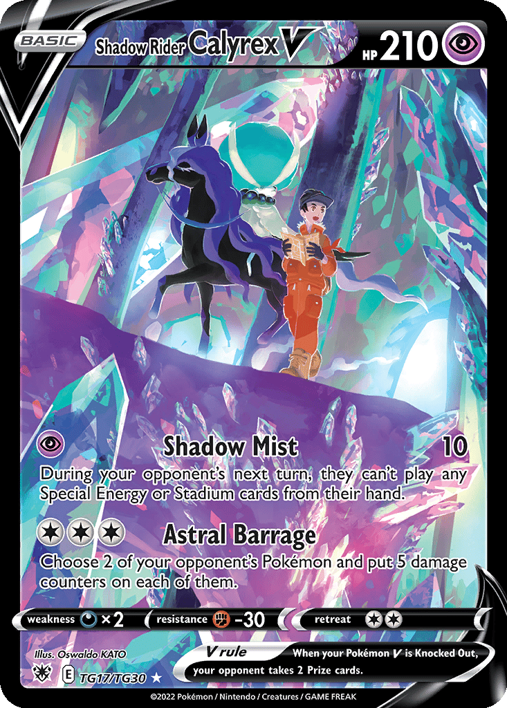 Shadow Rider Calyrex V card