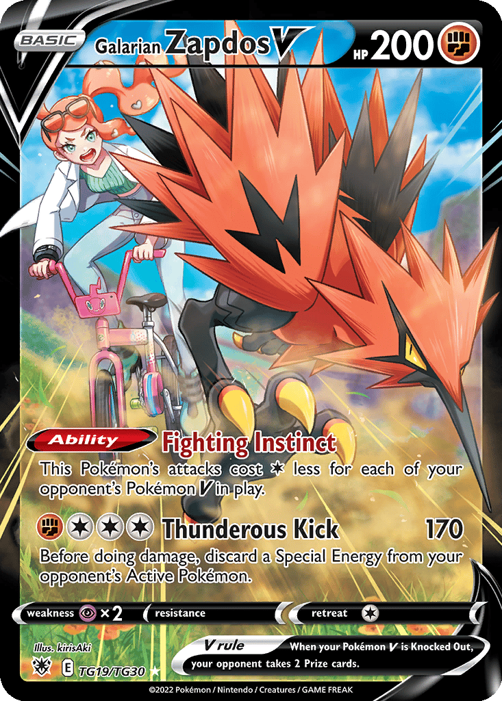 Galarian Zapdos V card