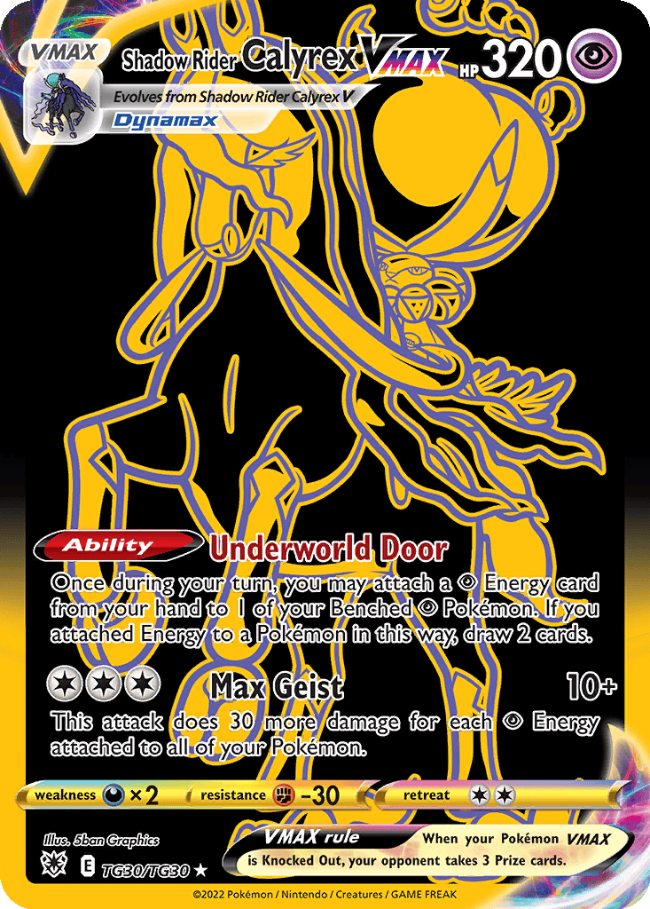 Shadow Rider Calyrex VMAX card