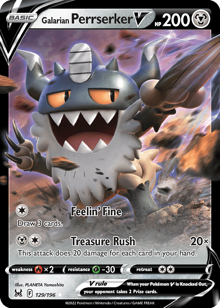 Galarian Perrserker V card