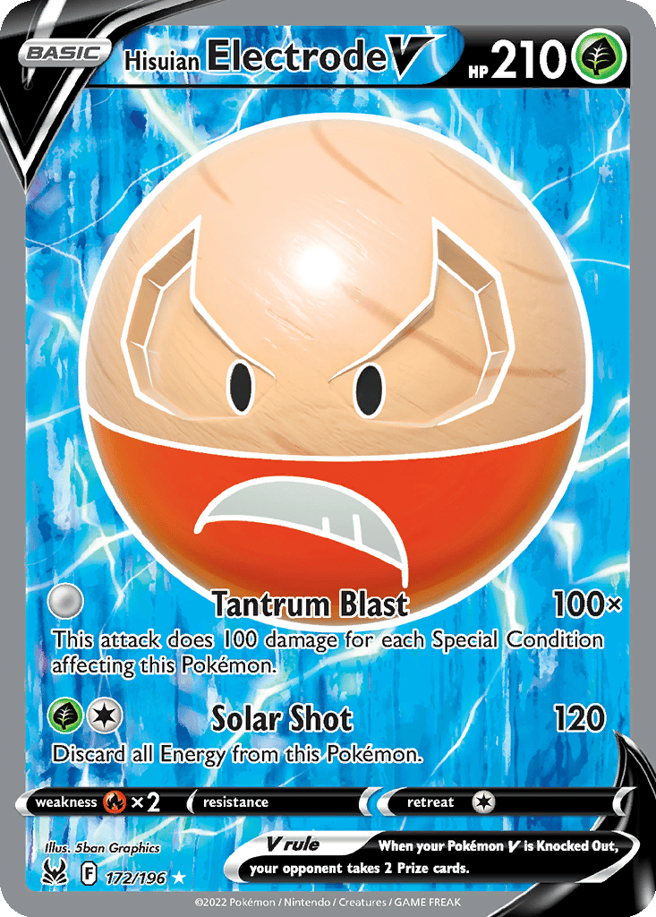Hisuian Electrode V card