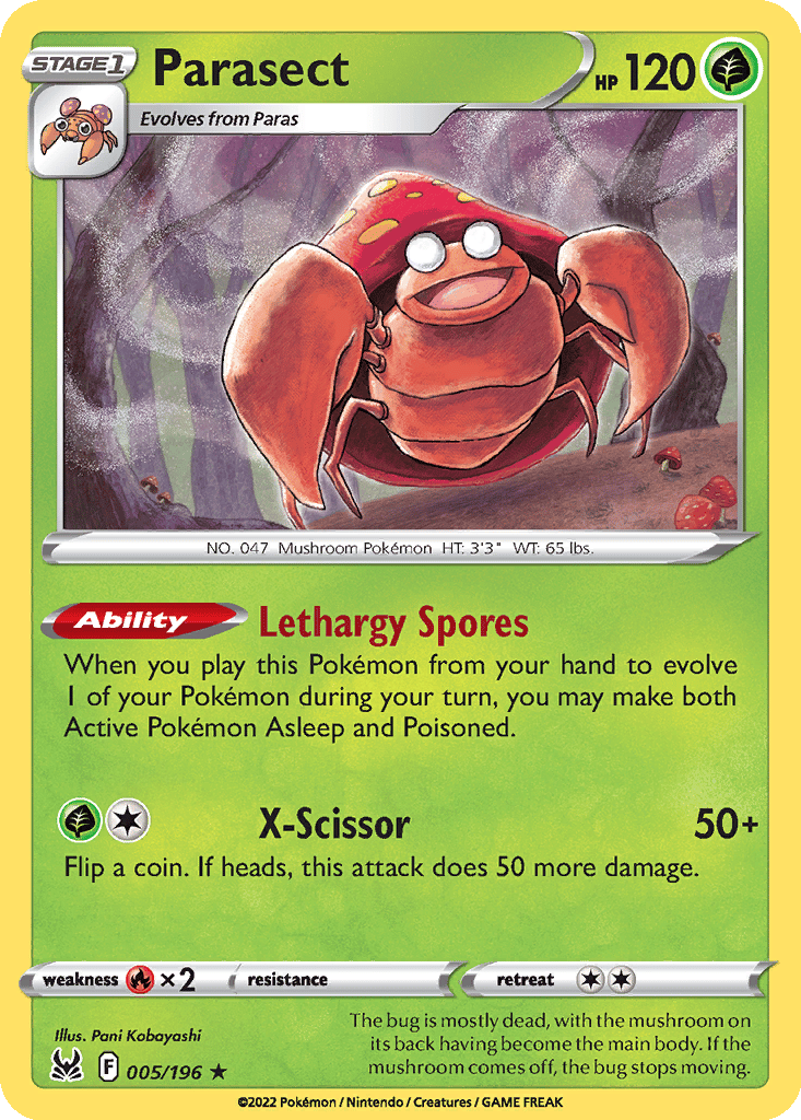 Parasect card