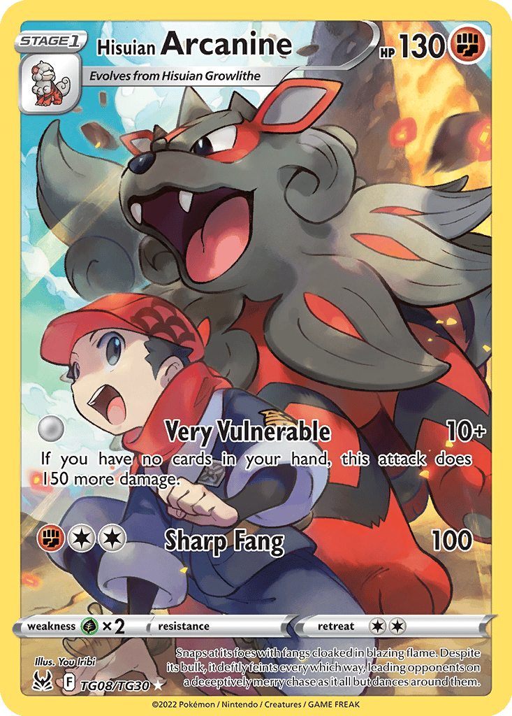 Hisuian Arcanine card
