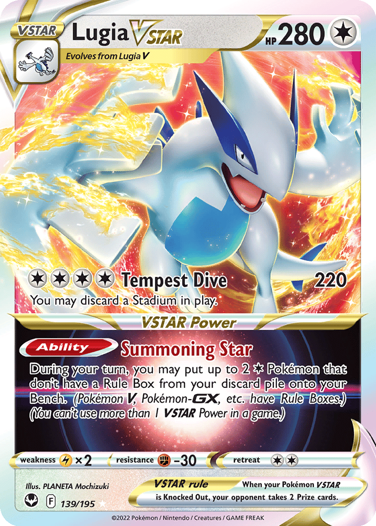 Lugia VSTAR card