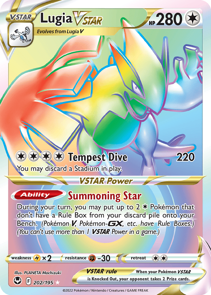 Lugia VSTAR card