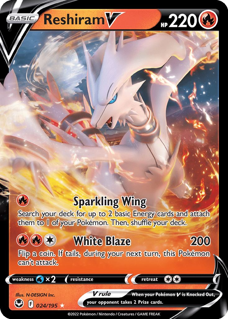 Reshiram V card