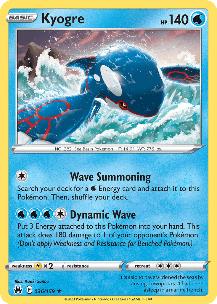 Kyogre card