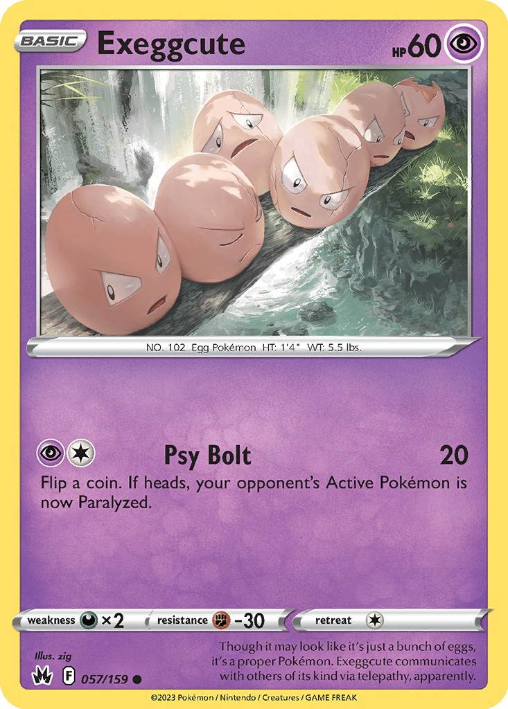 Exeggcute card